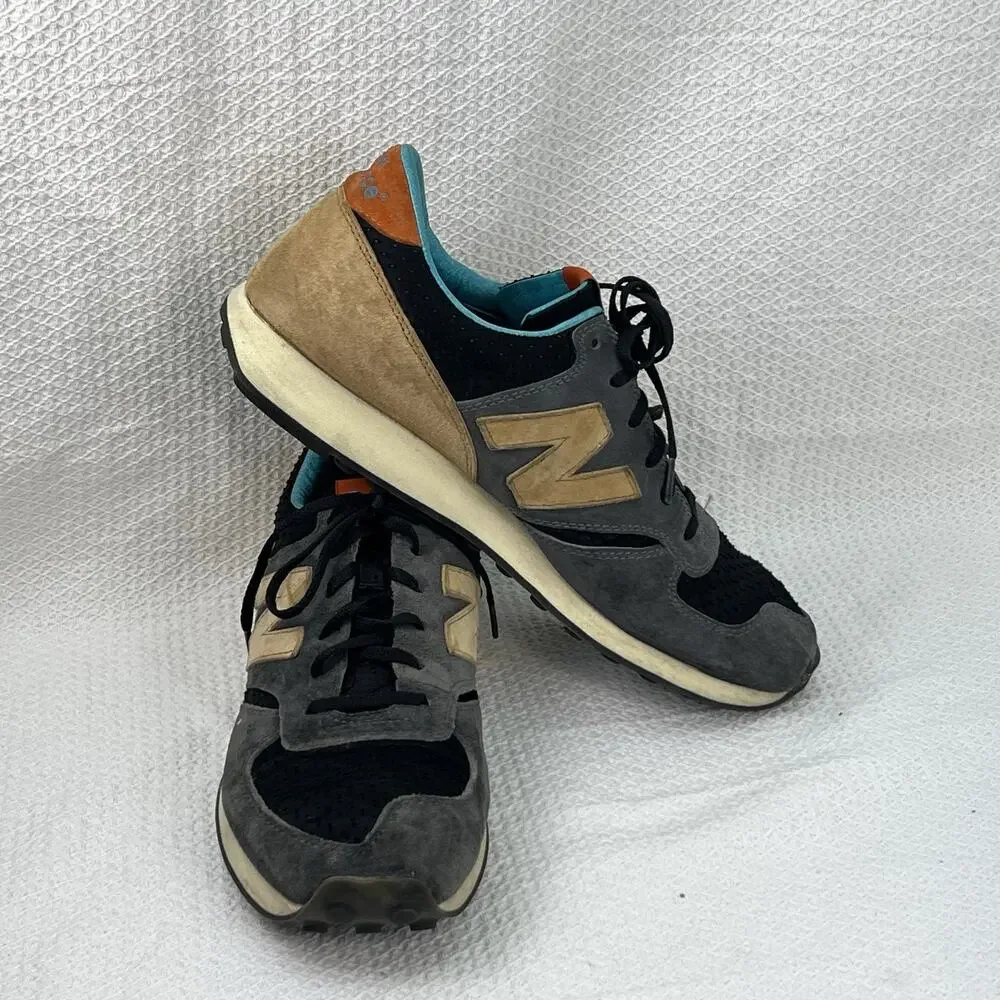 New Balance U455LC Gray Tan Suede Sneakers Men’s 10.5 D USA U455